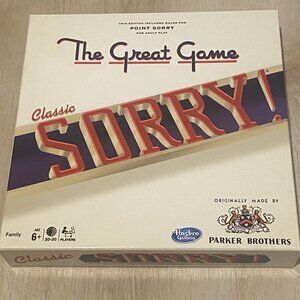 Classic Sorry Board Game, Includes Rules for Point Sorry & Sorry